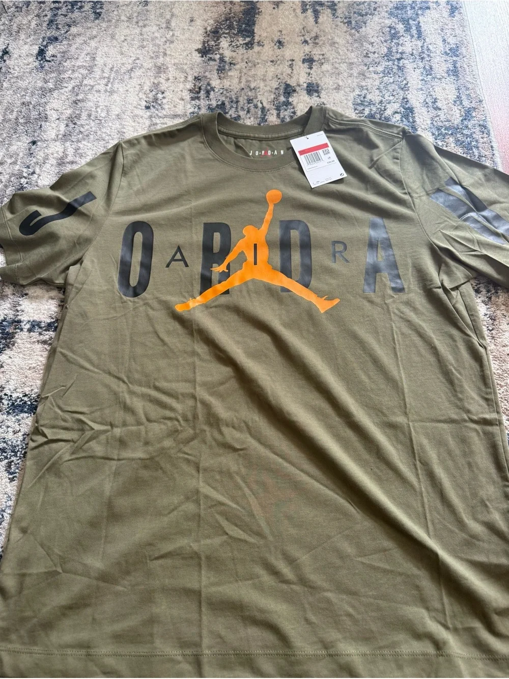 NWT Jordan Jumpman Olive Graphic Tee Size L